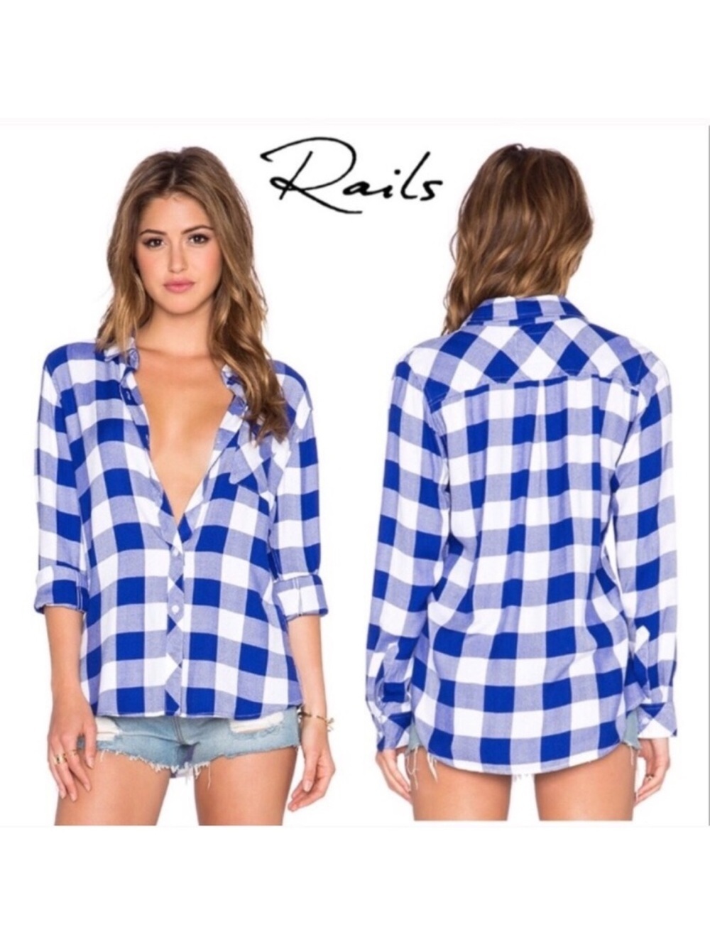 NWT Rails Hunter Cobalt button-down shirt